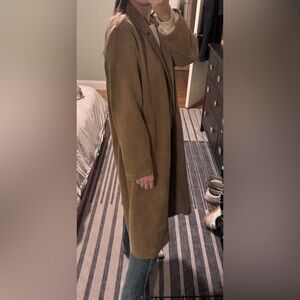Blank NYC Suede-Like Brown Trench
